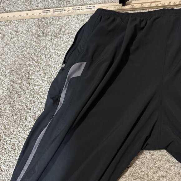 Nike Pants Mens Large Black NikeFIT Track Athletic Warm Up Running Zip Hem - Picture 11 of 13